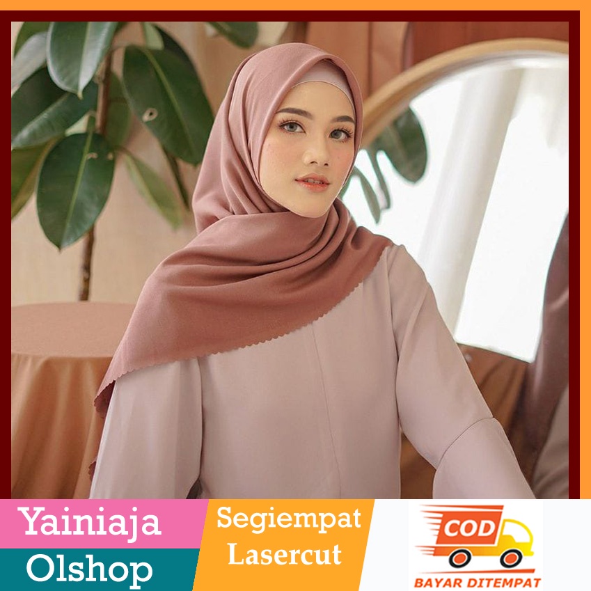 TERLARIS!!!!! Original Azara Lasercut Polos Segiempat