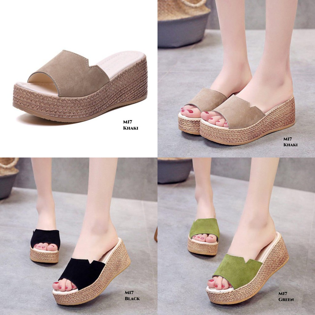 PRF RESTOCK WEDGES SANDAL FASHION M17 .