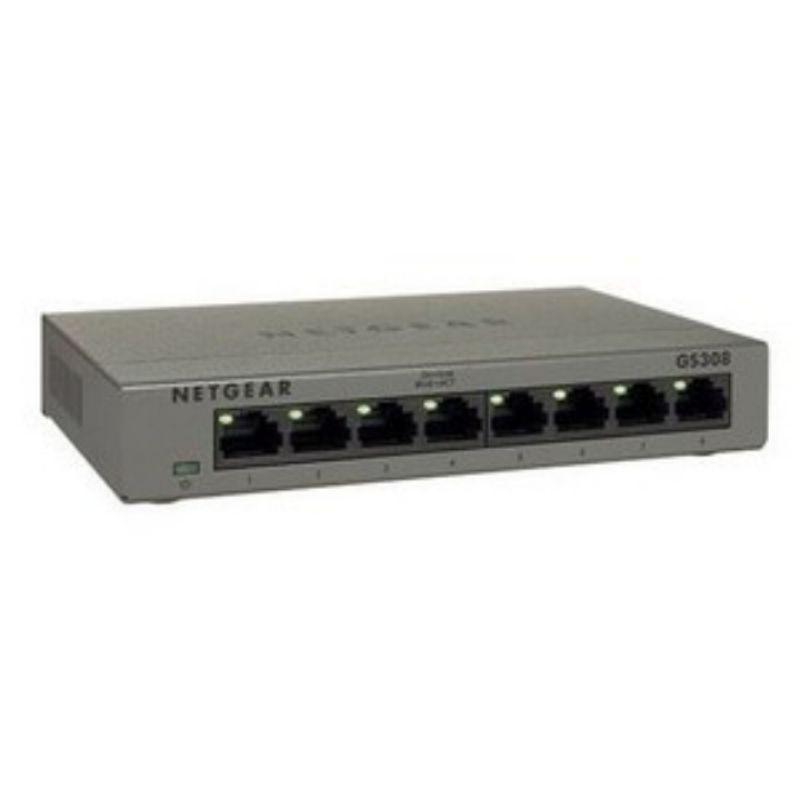 NETGEAR GS308 - 10/100/1000BaseT Ethernet Switch Gigabit 8Port