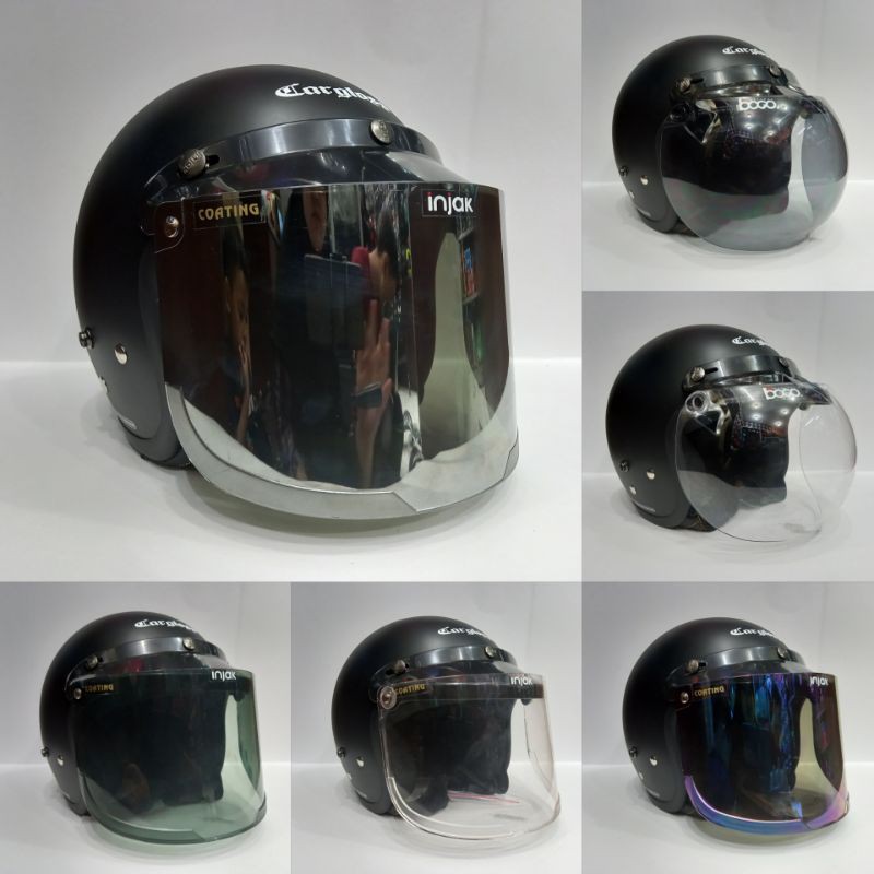 helm cargloss hitam doff