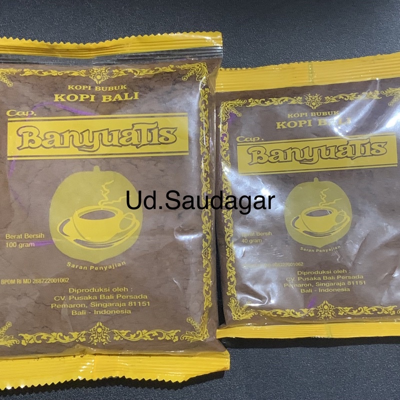 

Kopi Bali Kopi bubuk Cap Banyuatis 40Gr / 100Gr