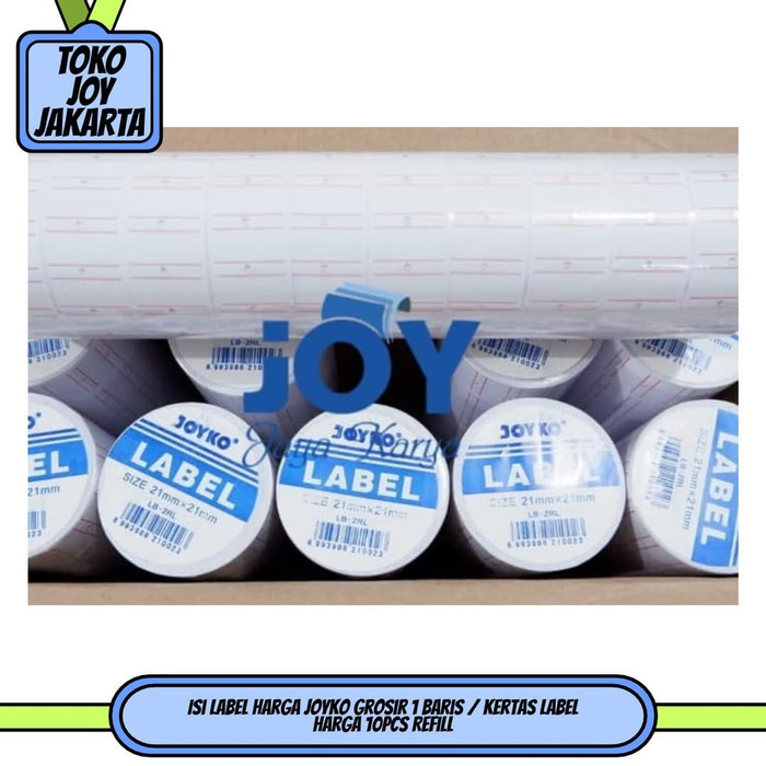 

A81Duya Isi Label Harga Joyko Grosir 1 Baris / Kertas Label Harga 10Pcs Refill As71S0D