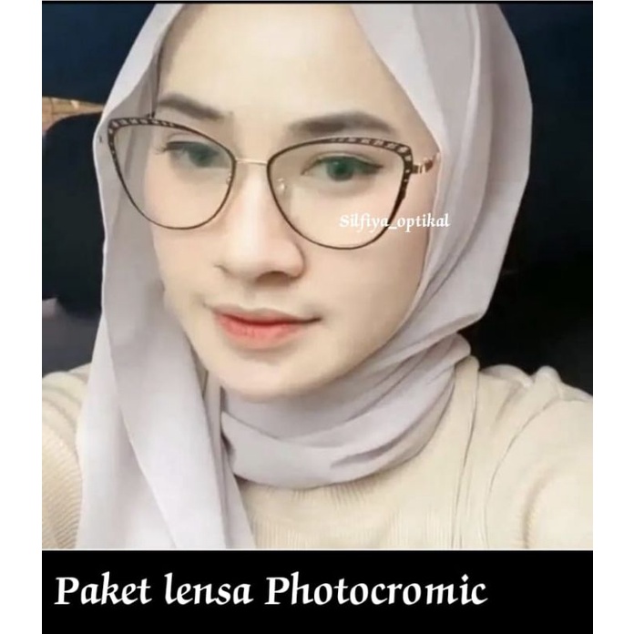 Kacamata Wanita Terbaru/ Kacamata photocromic / Kacamata antiradiasi