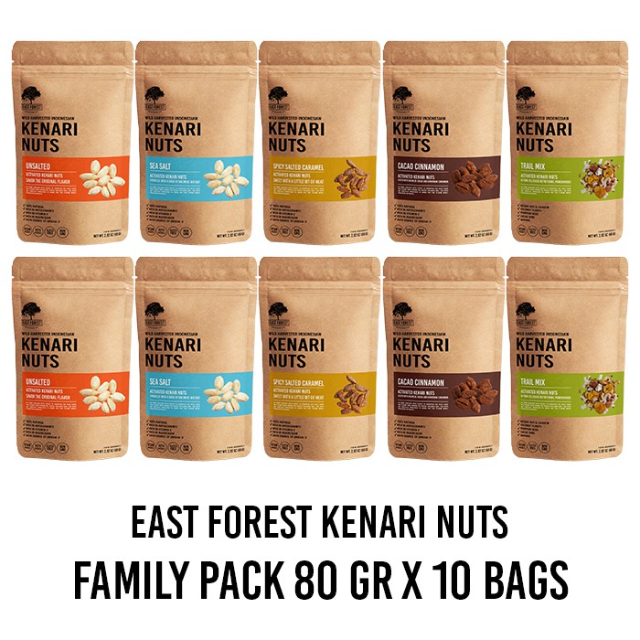

East Forest Kenari Nuts Family Pack 80 Gr – 10 bags