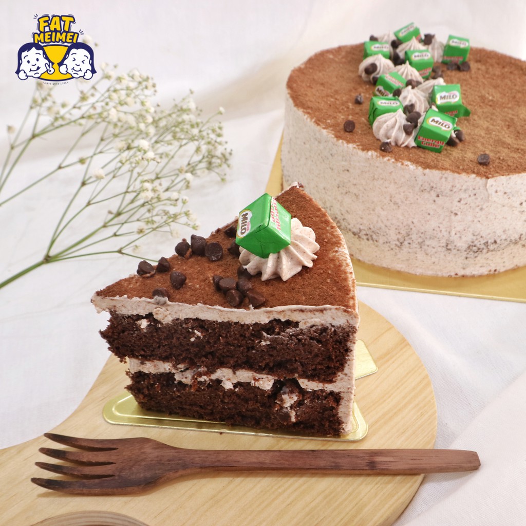 

Sliced Choco Milo Cake / Slice Kue Choco Milo / Bolu Cokelat Chips