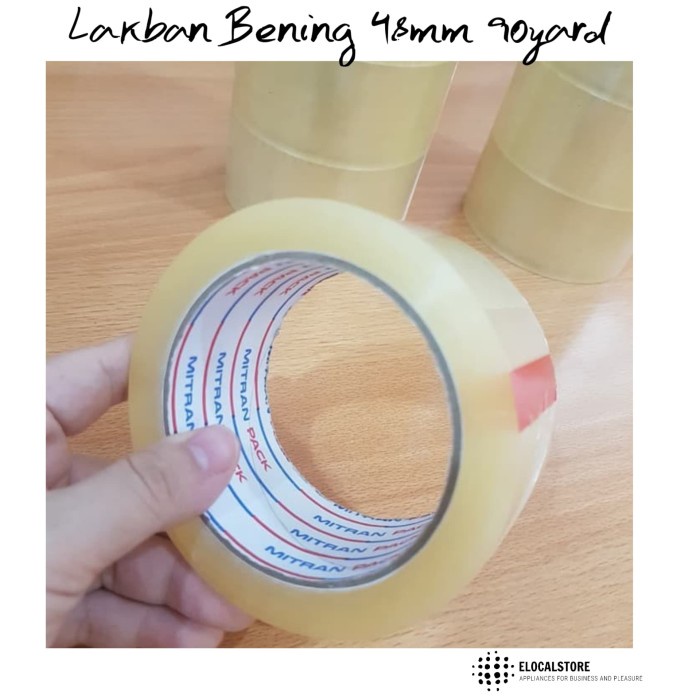 

Lakban Bening BERKUALITAS Size 48mm 90yard Lengket Tidak Mudah Putus