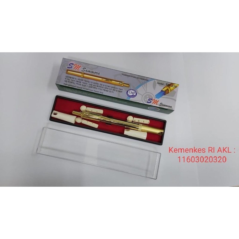 Pena Bekam SAMMORA / SAMMORA Lancing Device Gold / SM-228 / Pen Bekam SM Gold