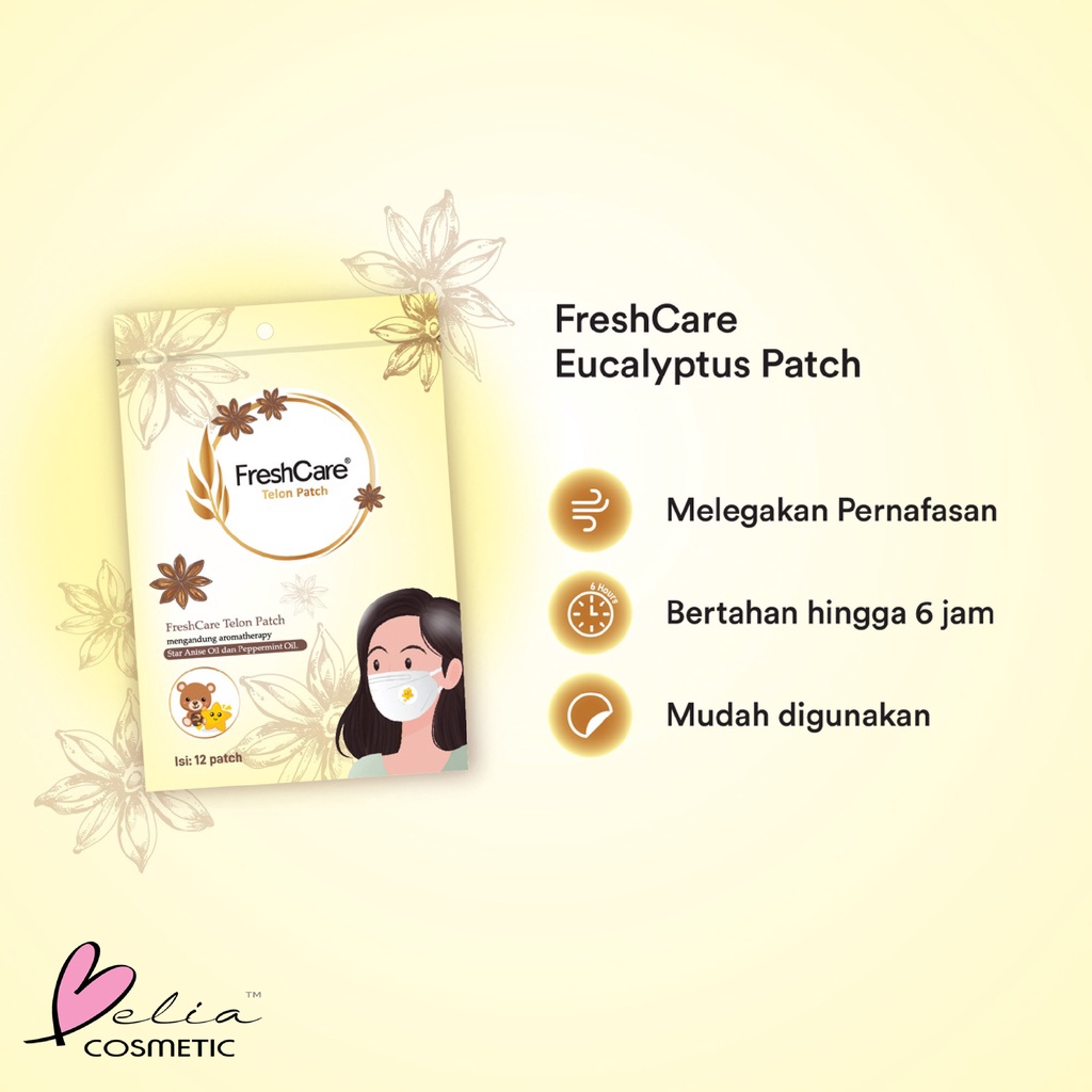 ❤ BELIA ❤ FRESHCARE Eucalyptus Patch | Isi 12 Patch | BPOM Fresh care