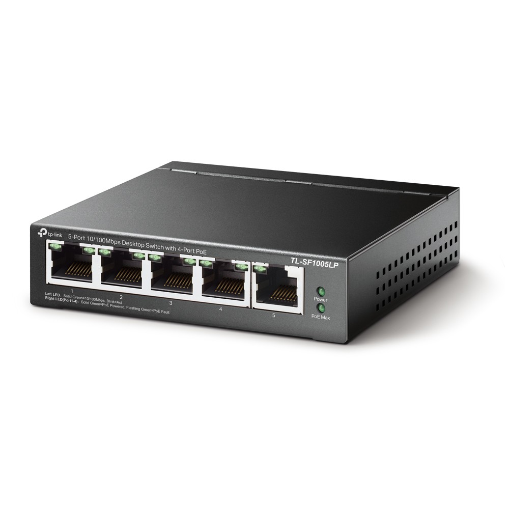 TP-Link Switch TL-SF1005LP 5Port 10-100Mbps Switch with 4Port PoE