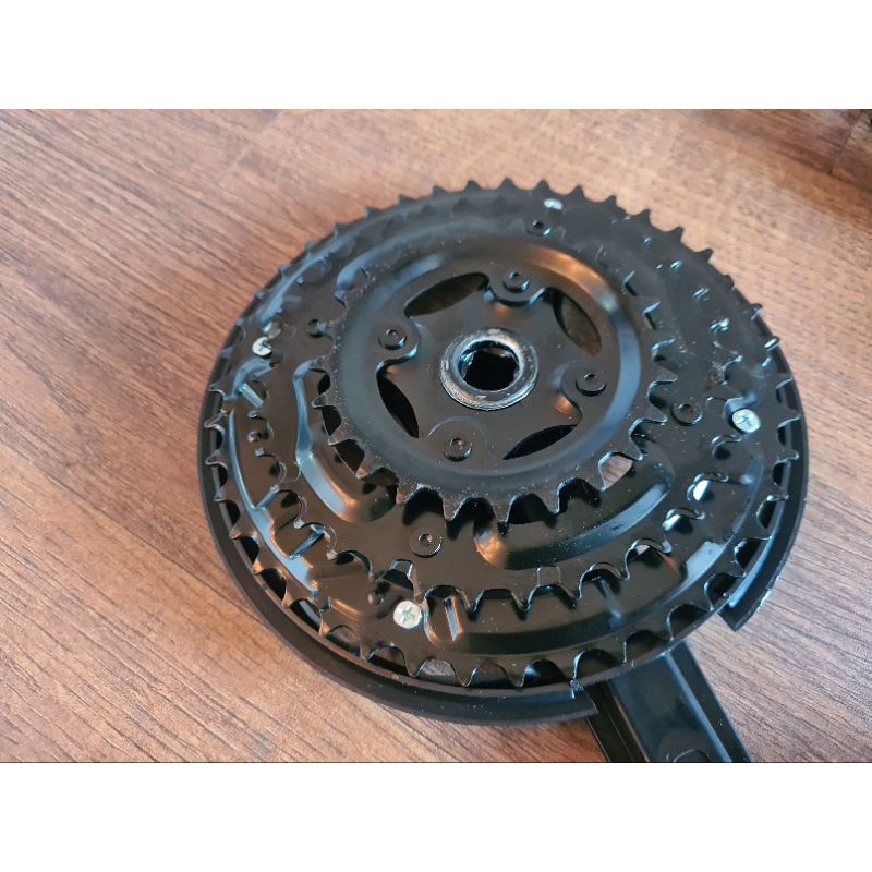 Crank Sepeda Trex Gir Tengah Rotel Speda MTB Federal Triple Chainring Chain Ring