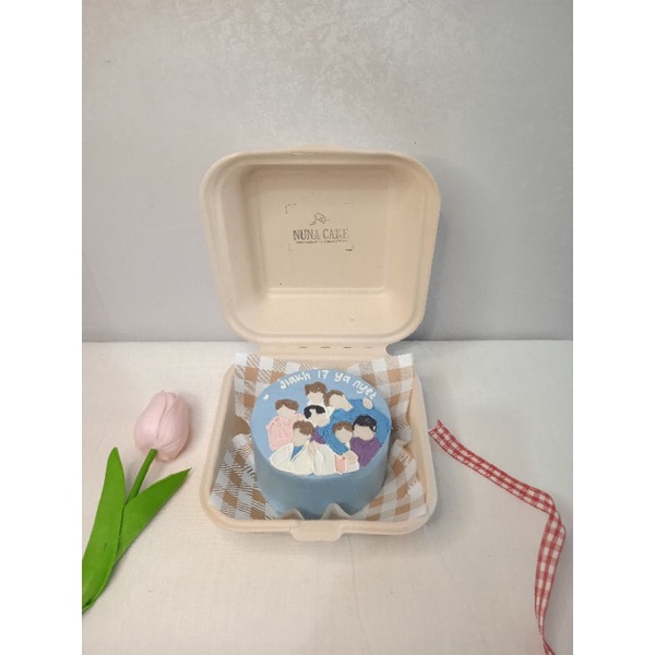 Korean Bento Cake Diameter 10 cm | BEBAS DESAIN APA AJA