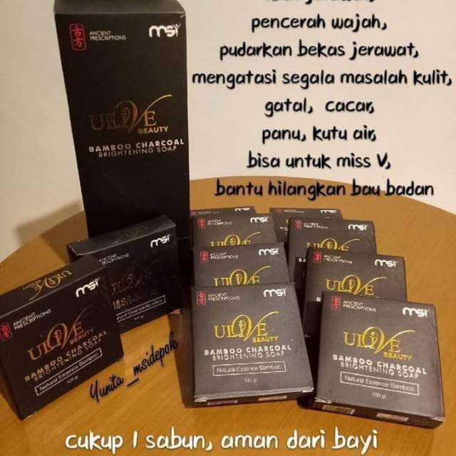 ULIVE BEAUTY SABUN BAMBOO CHARCOAL