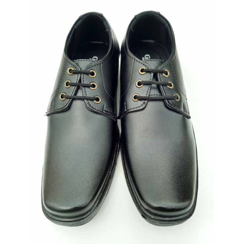 SEPATU PANTOFEL TALI FULL HITAM POLOS KULIT BLACK KERJA TRANING PRIA FORMAL FANTOFEL MURAH PRIA