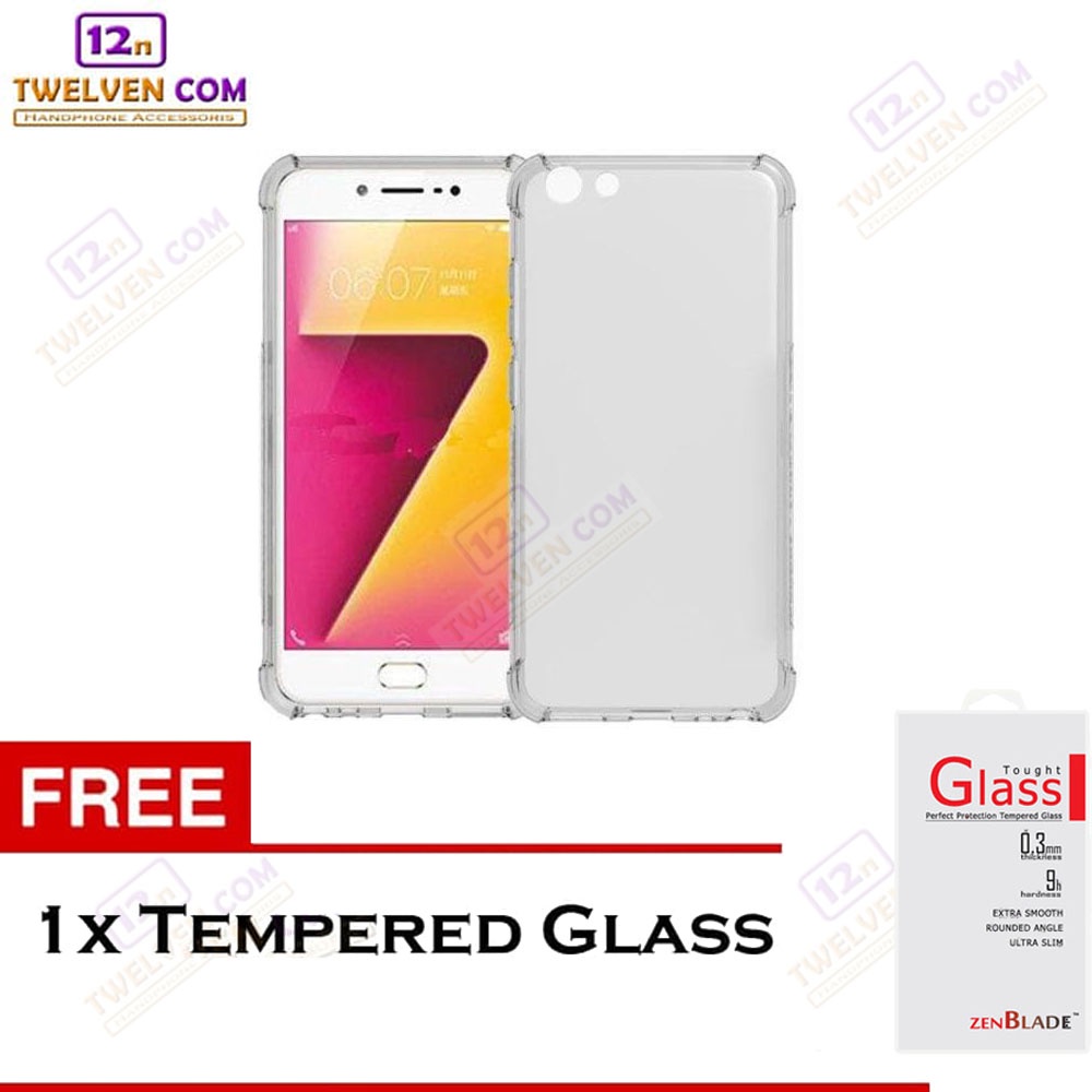 [FLASH SALE] Case Anti Crack Anti Shock Softcase Vivo Y71 - Free Tempered Glass