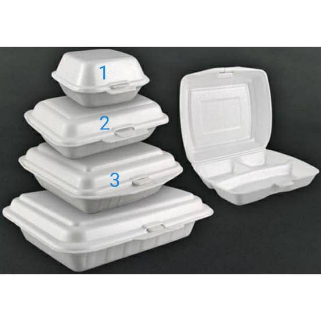 Styrofoam Hamburger / styrofoam bubur / styrofoam nasi