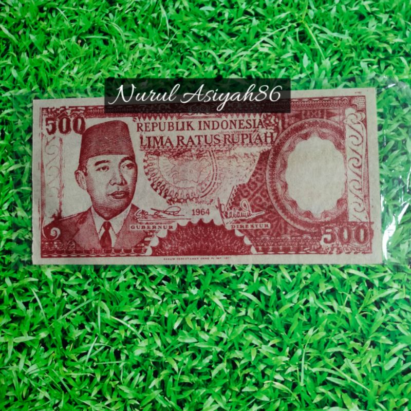 

koleksi uang kuno gambar suekarno 500rupiah