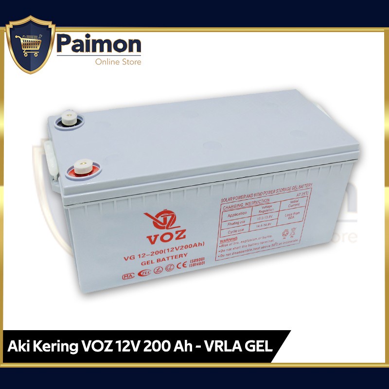 Aki Kering 12V 200 Ah Gel Voz Aki kering 12V 200 Ah GEL Baterai 200 Ah Gell Baterai Solar Cell 200 A