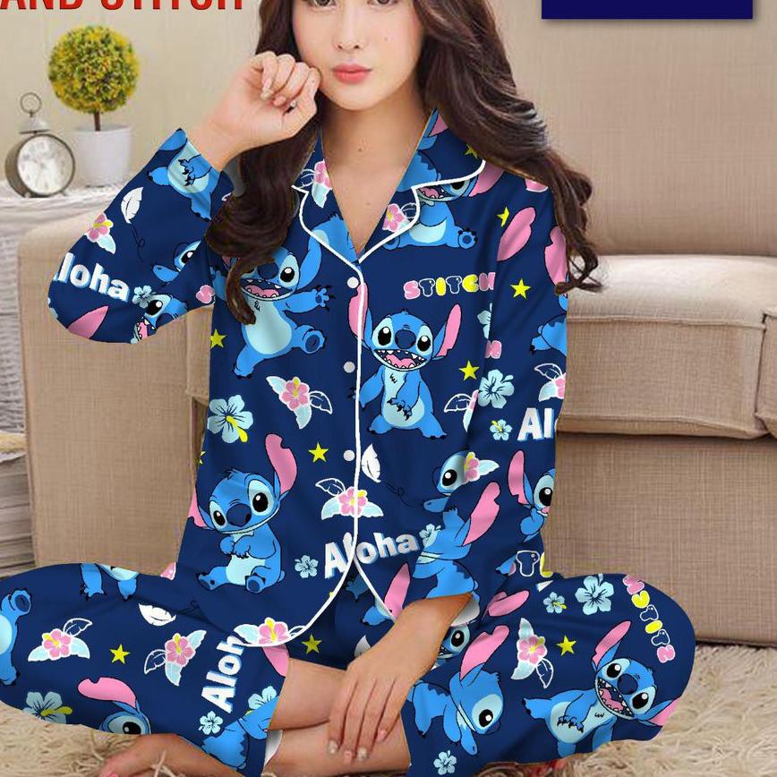BIG SALE (mcc-764) Alvin.store BAJU TIDUR PIYAMA DEWASA PP LILO STITCH