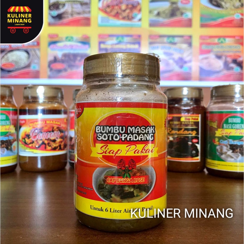 

Bumbu masak soto padang A Rajab siap pakai Oleh Oleh Asli Cemilan Payakumbuh Padang Khas Pariaman Jajanan Snack Kuliner Minang Kabau AX00