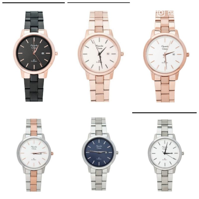 JAM TANGAN WANITA ALEXANDRE CHRISTIE CLASSIC STEEL AC 8645  | AC8645 LADIES ORIGINAL