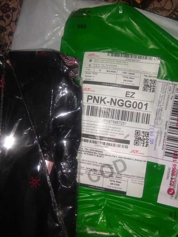 Batik Wanita Atasan Tunik Lengan Panjang Motif Sakura Ready Jumbo Size  S-m-l-xl-xxl-3l-4l-5l