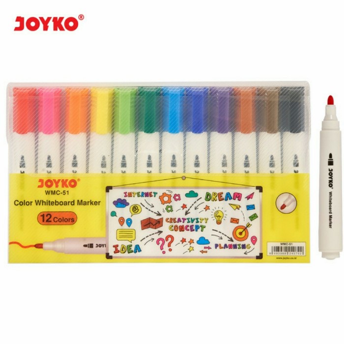 

Unik Spidol Papan Tulis Whiteboard 12 Warna Bagus