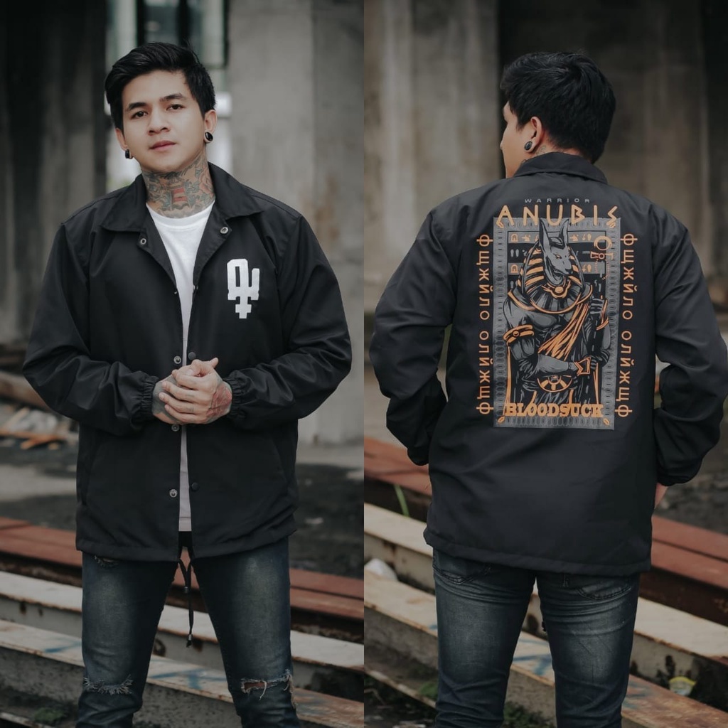 JAKET PRIA - JAKET COACH SALVIO HEXIA - JAKET WINDBREAKER - JAKET PARASUT PRIA - JAKET PARASUT - JAKET COACH ORIGINAL - JAKET COACH ANAK - JAKET COACH PRIA - JAKET COACH WANITA -  JACKET PRIA - JAKET CASUAL - JAKET MOTOR -  JAKET COWOK - JAKET COWO-Hitam Anubis