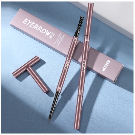 LAMEILA Pensil Alis 4 Warna Double Heads Eyebrow Pencil Waterproof By AURORA 832