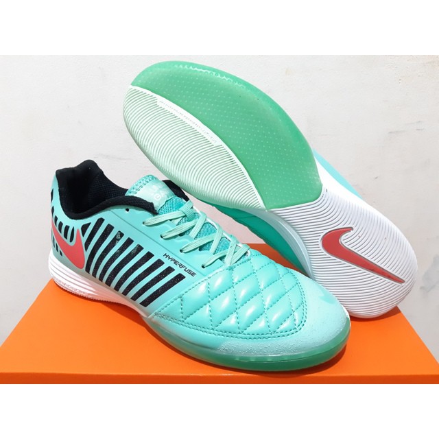 READY Sepatu Futsal Nike Lunar Gato II Green Glow Pink Foil TERMURAH