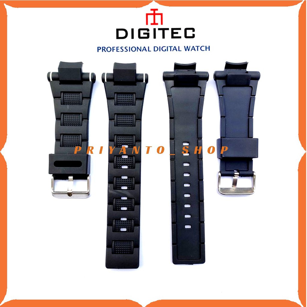 Strap Tali jam Tangan Rubber Digitec 2094 Digitec DG-2094T hitam