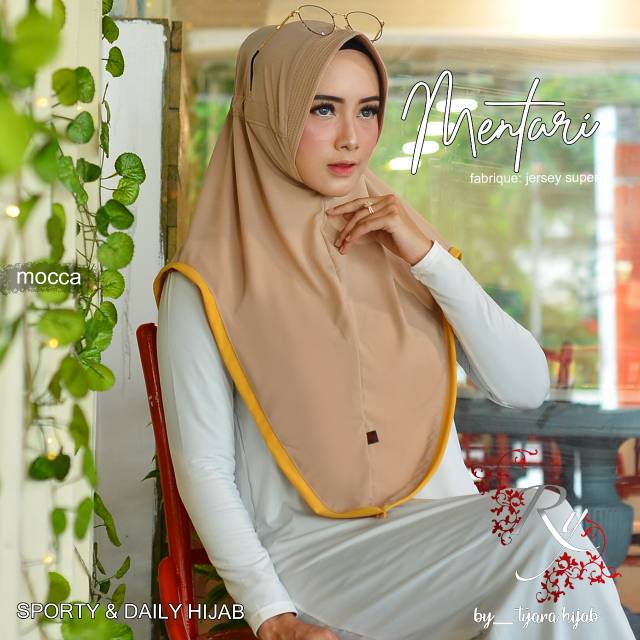 Bergo Serut Sporty &amp; Daily Hijab Mentari original Tyara Hijab