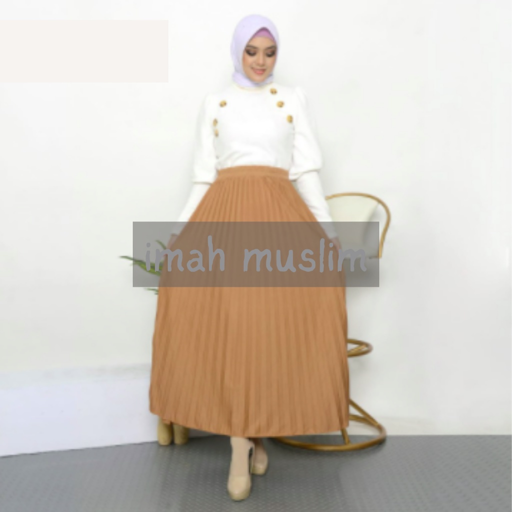 Rok Plisket - Rok Wanita Bahan Premium