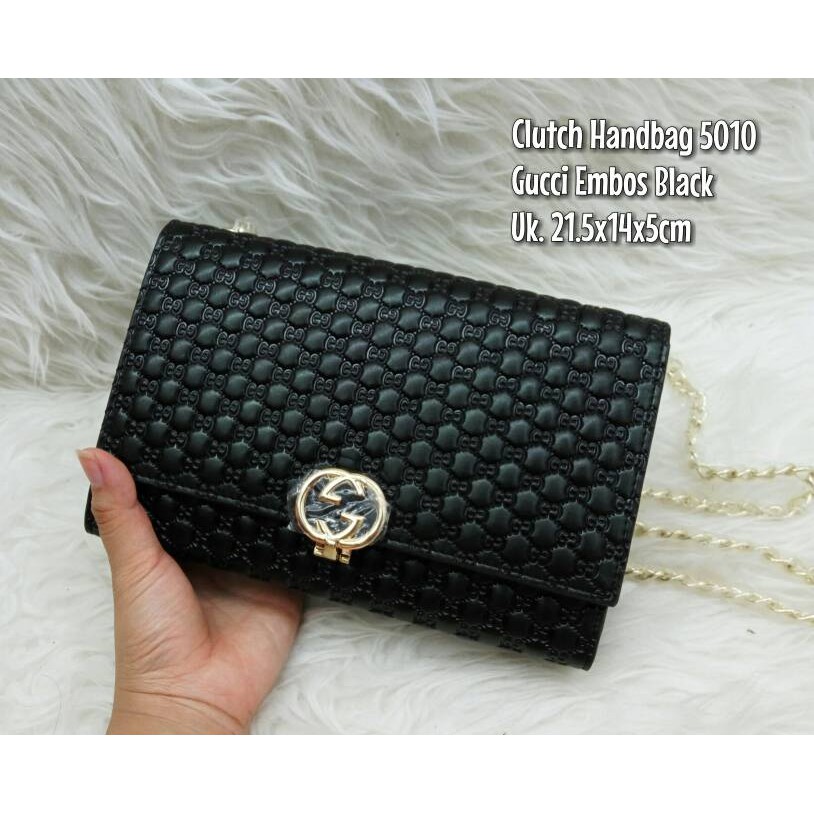 CLUTCH HANDBAG SLING GUCCI 5010 EMBOS
