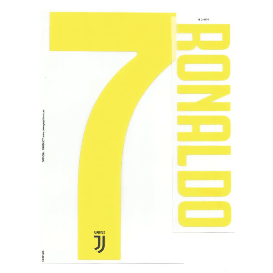 Terlaris Nameset Juventus 2018-19 3rd. RONALDO. Original Nameset.