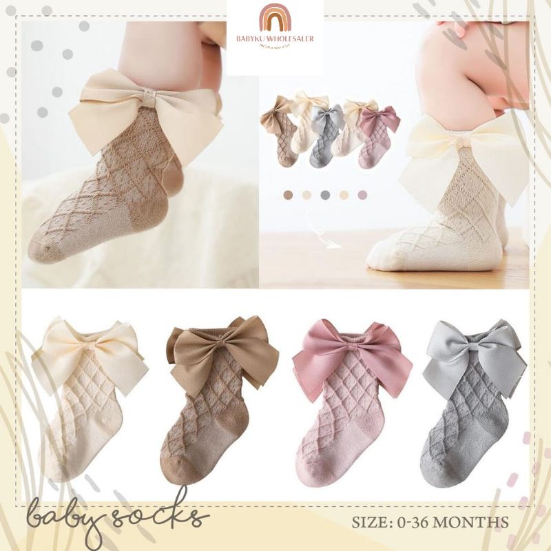 Kaos kaki bayi pita renda / Baby socks big ribbon