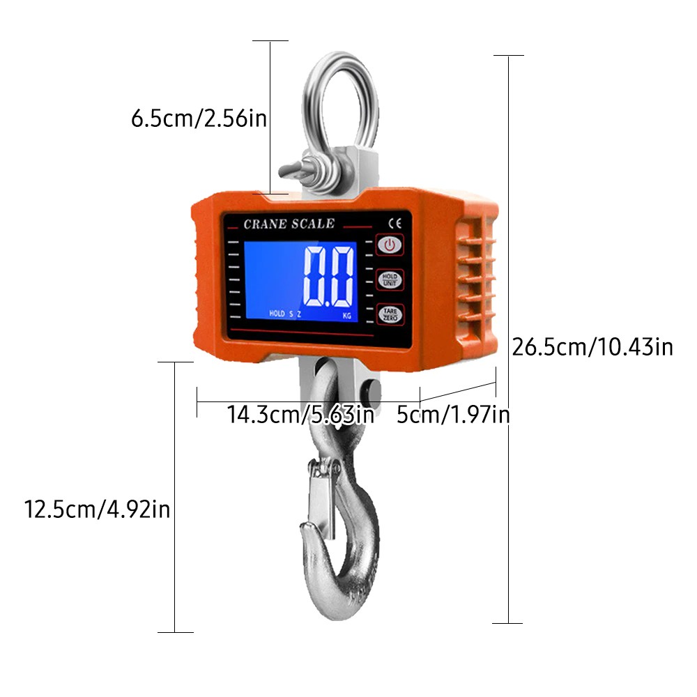 Timbangan 1Ton Digital Gantung Crane Scale 1000kg 1 Ton