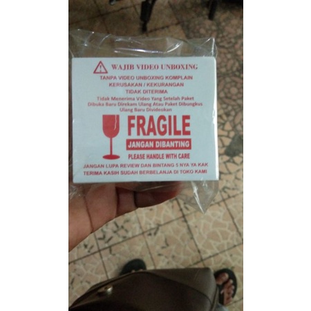Stiker Video Fragile Unboxing GEN2-1