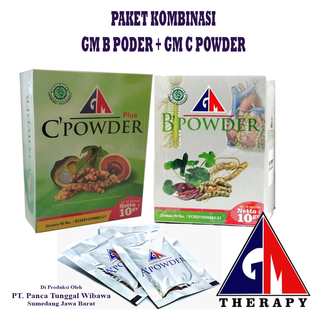 PAKET ( B powder + C powder ) | GM B powder + GM C powder | Herbal GM