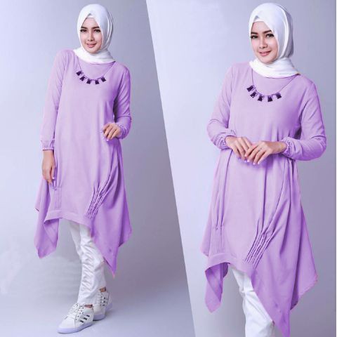 [Tunik Mozza varian warna SW] tunik wanita jersey MERAH/BIRU/PINKFANTA/SOFTPINK/MARON/UNGU/HIJAU