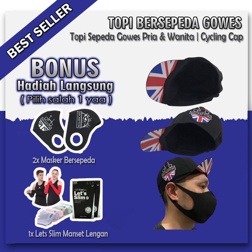 Topi Sepeda Lipat All size Cotton Distro