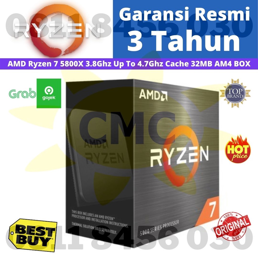 PROCESSOR AMD RYZEN 7 5800X Up To 4.7GHz BOX