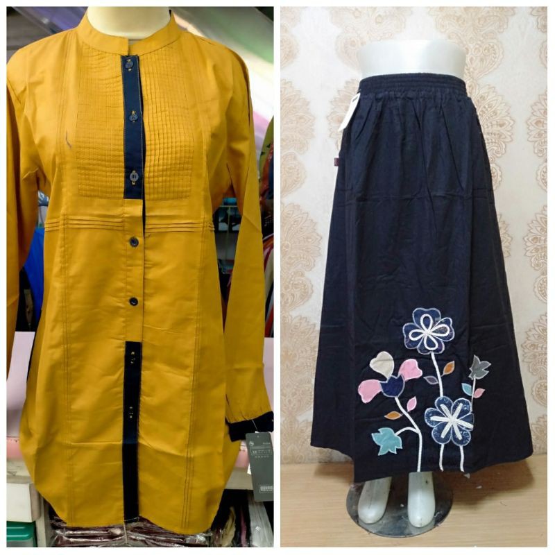 L_A ONESET Rok Katun Bordir & Blouse /santri/santriwati/pondok