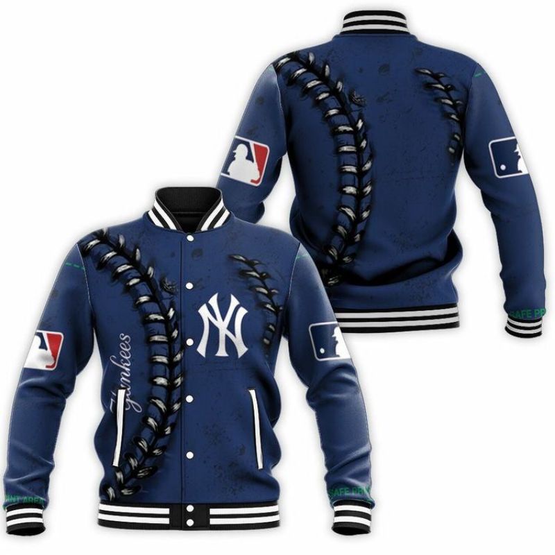 Jaket Bomber Varsity MLB NY printing