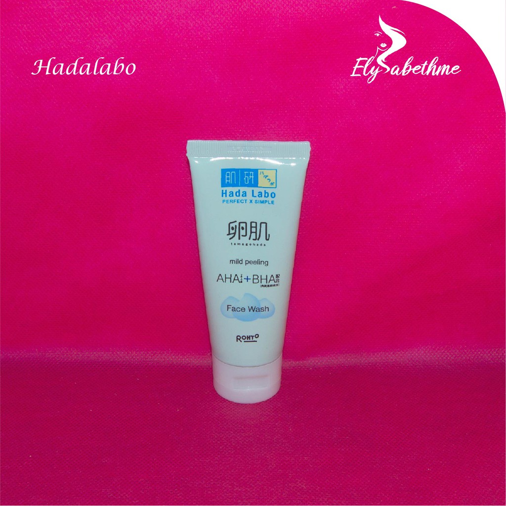 ✿ELYSABETHME✿ Hada Labo Tamagohada AHA/BHA face wash sabuncuci mukaimport memutihkan bahan alami telur