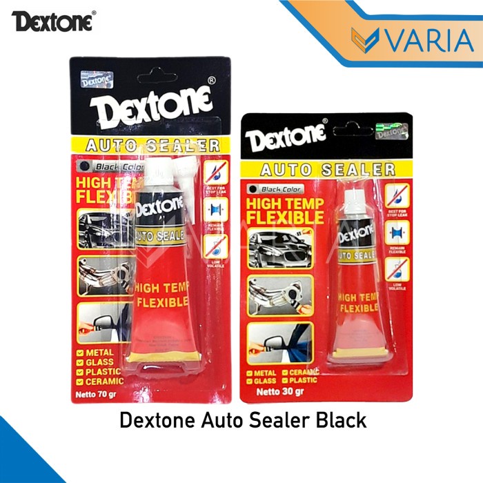 Dextone Auto Sealer Black 30 gr Lem Waterproof Hitam High Temp Sealant