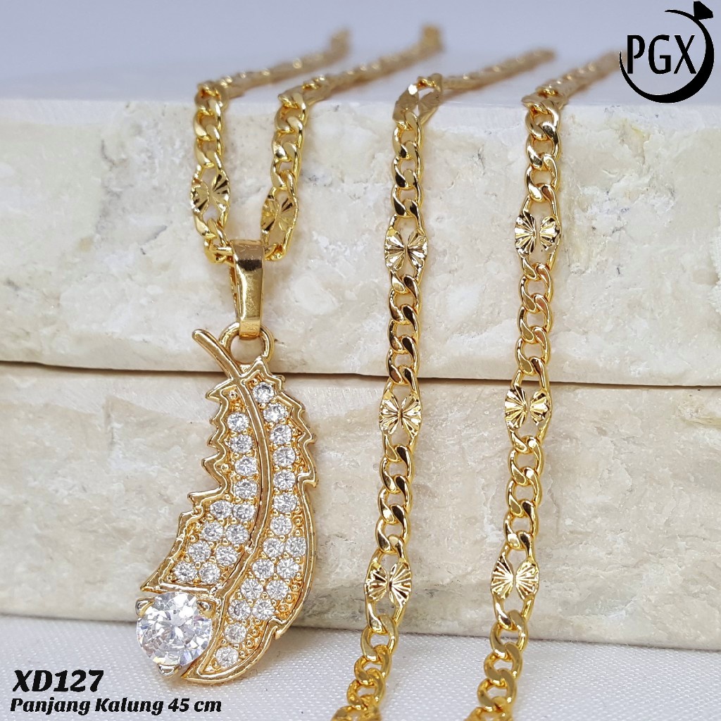 PGX Kalung Wanita Xuping Perhiasan Lapis Emas Aksesoris Fashion Premium - XD127