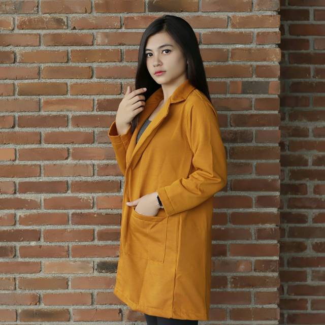 Colour Blazer || Women Top Blazer || Sweater wanita leren #COB