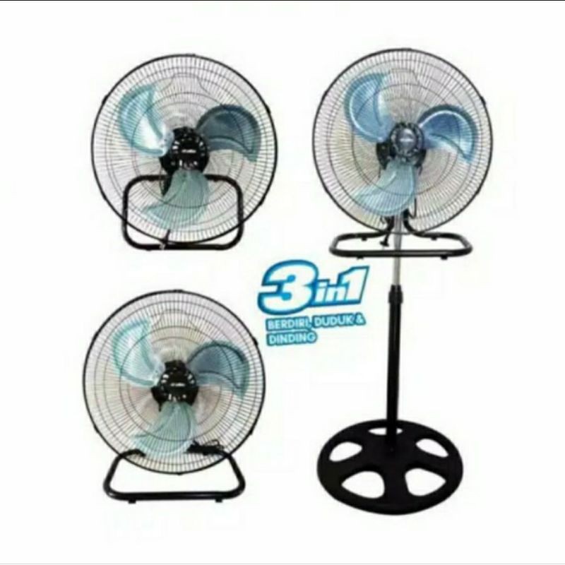 Kipas Angin Besi 3in1 18 inch  / Tornado Fan 3in1 18inch (Garansi 1thn)