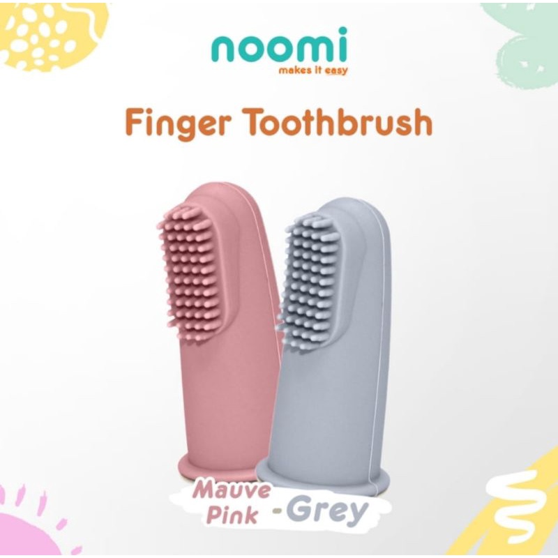 Noomi silicone finger toothbrush sikat gigi lidah bayi silikon