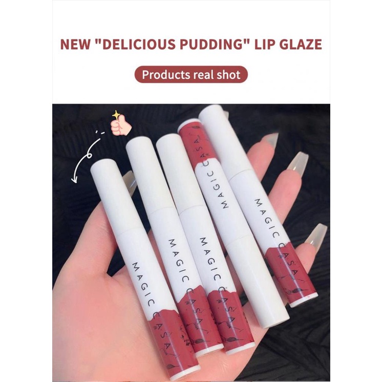 MAGIC CASA DELICIOUS  PUDDING LIP GLAZE SET 5PCS